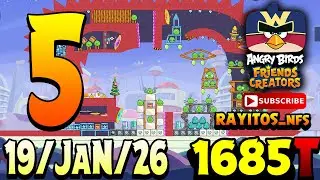 Angry Birds Friends Level 5 Tournament 1685 Highscore  POWER-UP walkthrough