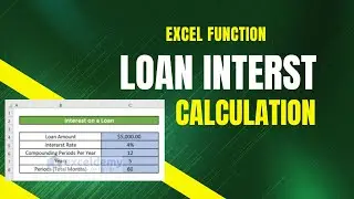 Excel Interest Calculation Function || How to calculate Cumulative Interest || #function #excel