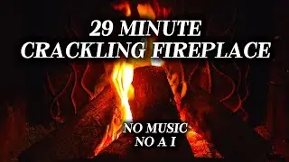 🔴 LIVE Crackling Fireplace 🔥 Real Fire Sounds | No Music | Cozy Night