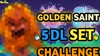 SPECIAL 5 DLS GOLDEN SAINT SET CHALLENGE (NEW SET!!) | Growtopia - Set Challenge #155