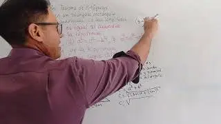 Teorema de Pitágoras. 