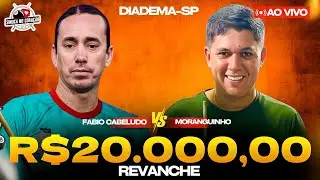 REVANCHE AO VIVO - MORANGUINHO VS FABIO CABELUDO - SINUCA AO VIVO - DIADEMA SP