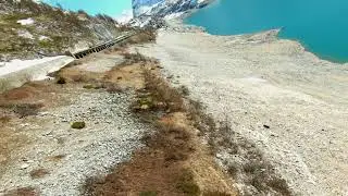 Mountain lake FPV droning