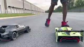 RC Cars Street Race| Dad Felony 6s 75% vs Son Vendetta 3s 100%|#race #rccar #rc #dad #fun #lol #wow