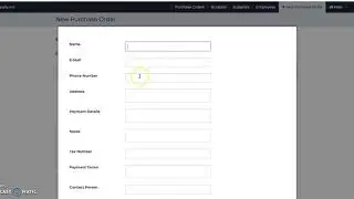 Creating Your Purchase Order Using The Web App Interface Of Your Purchase Order Software