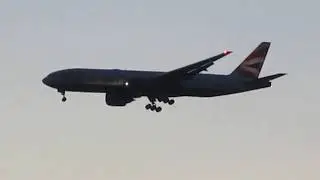 JFK Planespotting Clip, British Airways B777-200LR BA179, LHR-JFK on Final for the ILS 22L at JFK
