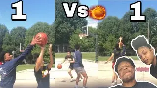 BOYFRIEND VS GIRLFRIEND 1V1 BASKETBALL TRASH TALKING 😂 / VLOG **MUST WATCH**