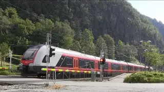 Stanghelle Railroad crossing, Vaksdal, Norway 1 / Stanghelle Planovergang 1