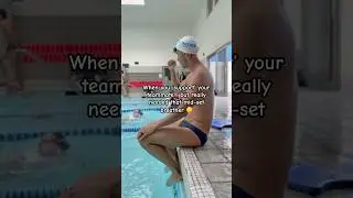 Cheering Your Teammate From The Side #swimmer #swimming #practice.