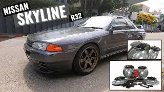 ชุดหน้า 6pot หลัง 4pot x จานเบรก DBA T2 ตรงรุ่น SKYLINE R32