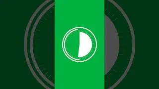 60 seconds timer clock countdown vertical green white screen  🕒️