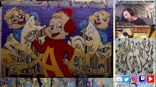 Graffiti Black Book Session: Alvin & The Chipmunks EXAQT Piece Live Stream Pt.3 (!giveaway)