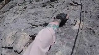 Fire Spire - Avalanche Gulch MT - Pitch 1 POV Climbing