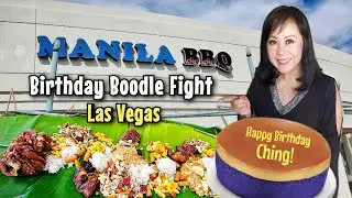 Filipino Boodle Fight Las Vegas | Birthday Kamayan at Manila BBQ & Seafood Grill