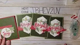 Stampin' Up! Peace and Joy Card with Heartwarming Hugs Designer Series Paper