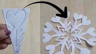very easy paper snowflake making out of A4 size sheet #papercraft
