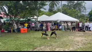 Seni silat bunga kenduri kahwin di Ayer hang at(buah tngn)