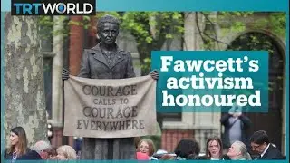 First woman statue at London's Parliament Square is unveiled