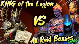The King of the Legion Part 5: “Fully UPGRADED KOTL vs All Raid Bosses, Level 5” in Shadow Fight 3.