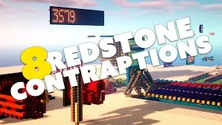 Minecraft Vanilla Contraptions I Built Before I Discovered Create Mod (Redstone and Command-Blocks)