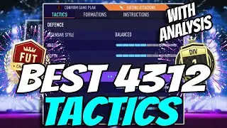 *UNBEATABLE* 4312 FORMATION - FUT 21 | 4312 CUSTOM TACTICS & PLAYER INSTRUCTIONS | POST PATCH!!