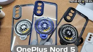 OnePlus Nord 5 Back Cover : New Magsafe Rotating Wheel Foldable Stand Stylish Case