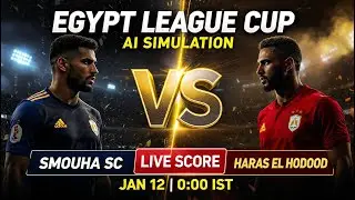 🔴 Smouha SC vs Haras El Hodood | AI Simulation | Live Score | F&uacute;tbolStream360