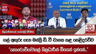 ගල් අඟුරු ගැන මන්ත්‍රී ඩි. වී චානක කළ හෙළිදරව්ව 