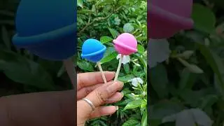 How to make lollipop with super clay &hearts;️ #shorts #candy #art #youtubeshorts #lollipop