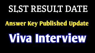 SLST RESULT DATE। Answer key Published Update 2025।