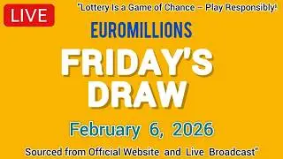 National Lottery Euromillions Draw Live Results From Friday 06 Feb 2026 | euro millions live
