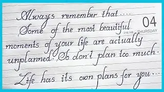 How to write lucida calligraphy l Life quote in lucida l print handwriting