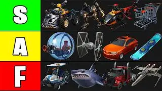 Рейтинг ВСЕХ транспортных средств в Fortnite
