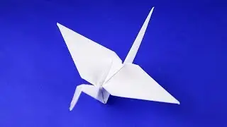 How to make a paper crane. Tutorial step by step origami
