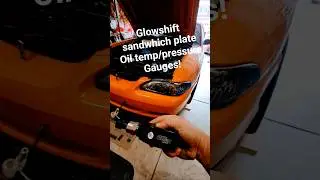 Oil Sandwhich plate for SBF and Oil temp/pressure gauges for track use on Mustang.