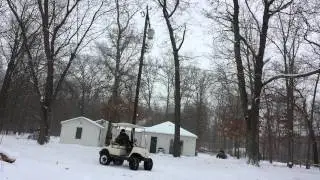 G22 golf cart drifting snow dec 2013 michigan