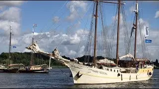 27. Hanse Sail 2017, 4K Video, Sedow, Барк Седов на Ганзейской регате в Ростоке