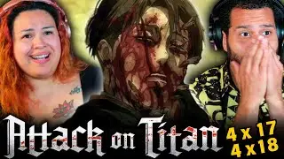 THIS ISN'T REAL!! Attack on Titan 4x17 4x18 Reaction! First Time Watching and Commentary!