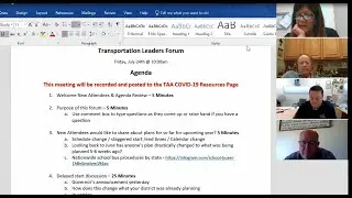 Transportation Leaders Forum 7-24-2020