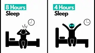 How to Sleep LESS hours and wake up FRESH (psychology explains)