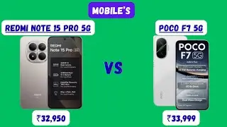 Redmi Note 15 Pro 5G vs Poco F7 5G 🔥 Honest Comparison