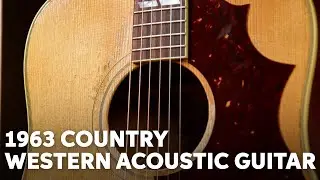 Gibson Acoustic 1963 Country Western Heavy Aged Acoustic Guitar Demo