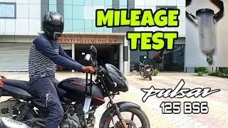 PULSAR 125 BS6 mileage test | After first service || MAURYA ABHI
