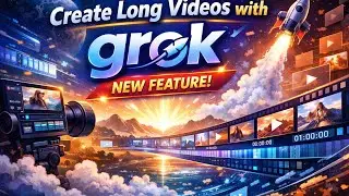 Create Long Videos with Grok &ndash; New Feature You Must Try! #GrokAI#ContentCreation#YouTubeAutomation 