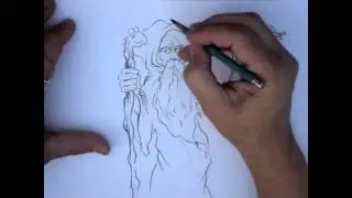 Draw With The Cartoon Dude - How To Draw A Wizard