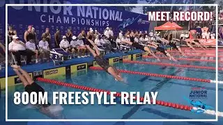 NEW MEET RECORD for Long Island Aquatic Club in Women's 800 Free Relay |2023 Speedo Junior Nationals