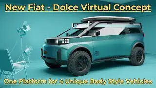 New Fiat Concept - Panda Inspired | One Platform for 4 Unique Body Style Vehicles | Motor Continent