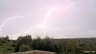 Severe Thunderstorm w/ CG Lightnings South Italy 27/03/2025 - Temporale Castellana Grotte BA Puglia