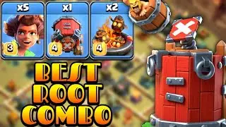 Best Root Rider Th17 Attack  Strategy!! 5 Root Rider + 2 Furnace + Troop Launcher | Clash Of Clans