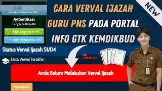 HOW TO VERVAL SPECIAL DIPLOMA OF CIVIL SERVANT TEACHERS IN INFO GTK 2021